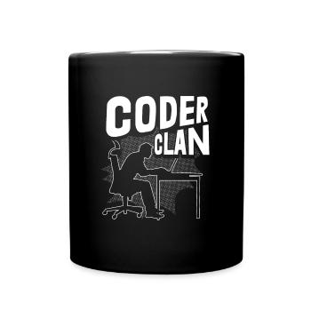 Programmierer Coder Software Entwickler - Tasse einfarbig - Schwarz - Vorne