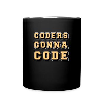 Programmierer Coder Software Entwickler - Tasse einfarbig - Schwarz - Vorne