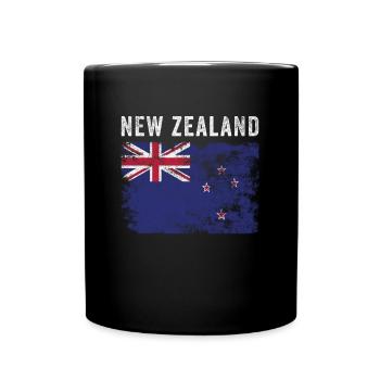 Drapeau néo-zélandais en détresse - Mug uni - noir - Devant