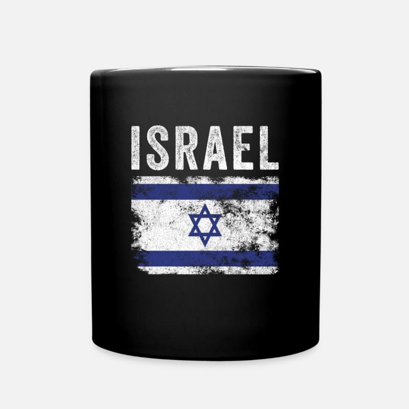 Drapeau d’Israël en détresse - Drapeau israélien - Mug uni - noir