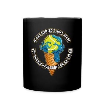 Si vous vouliez un cadeau de tennis Soft Serve - Mug uni - noir - Devant