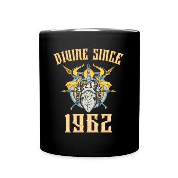 Dieu Viking, Divin Depuis 1962 Anniversaire 61 Ans - Mug uni - noir - Devant