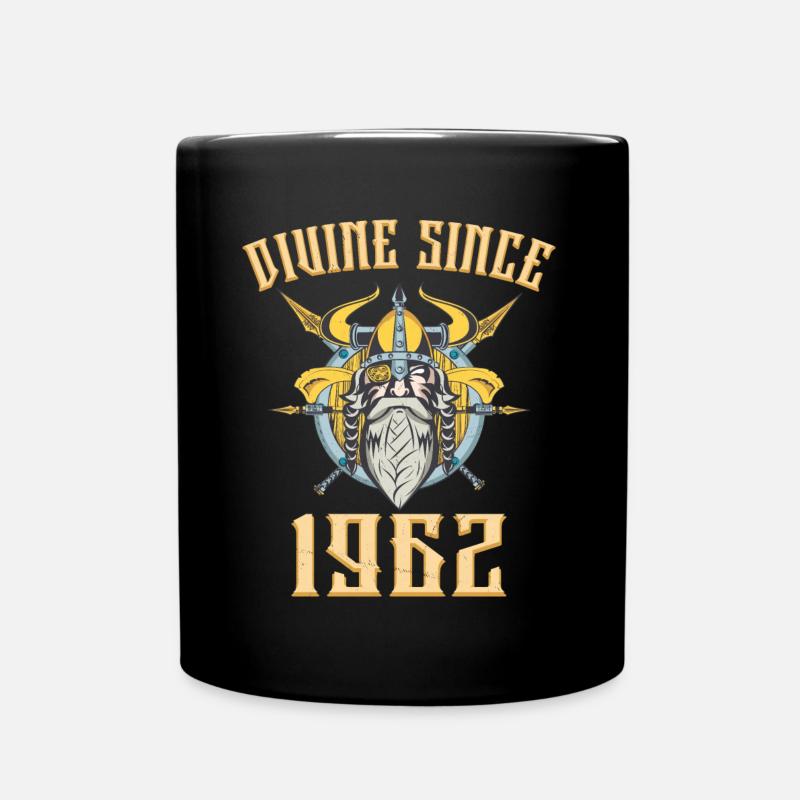 Dieu Viking, Divin Depuis 1962 Anniversaire 61 Ans - Mug uni - noir