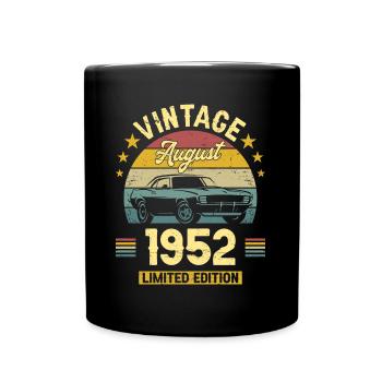 Vintage Août 1952 70 Ans Anniversaire - Mug uni - noir - Devant