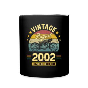 Vintage Août 2002 20 Ans Anniversaire - Mug uni - noir - Devant