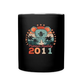 Année de naissance 2011 Anniversaire Koala Koala Bear - Mug uni - noir - Devant