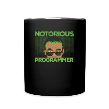 Programmierer Coder Software Entwickler - Tasse einfarbig - Schwarz - Vorne