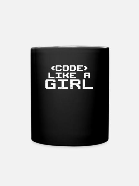 Programmierer Coder Software Entwickler - Tasse einfarbig - Schwarz