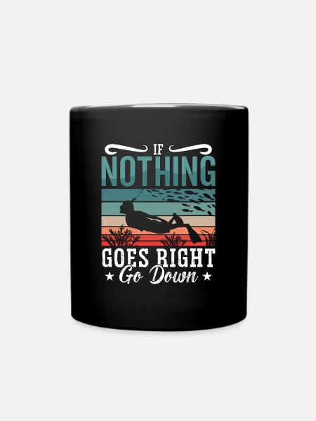 Apnée Apnée Plongée Cadeau d’apnée - Mug uni - noir