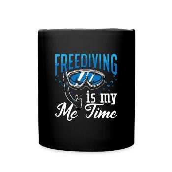Freediving Freediving Freediver Diving Gift - Full Colour Mug - black - Front