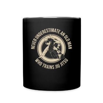 Old Man Jiu Jitsu Jiu Jitsu Geschenk - Tasse einfarbig - Schwarz - Vorne