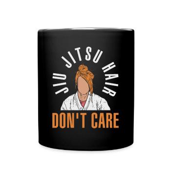 Jiu Jitsu Hair Dont Care Jiu Jitsu Geschenk - Tasse einfarbig - Schwarz - Vorne