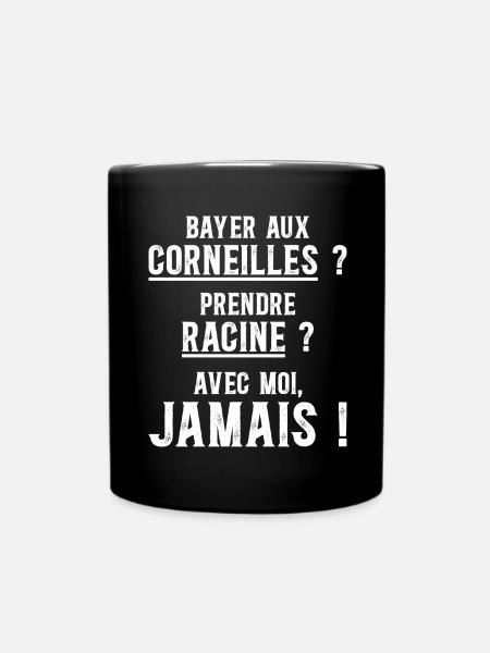 Citation Humour Jeu De Mots Prof De Français - Mug uni - noir