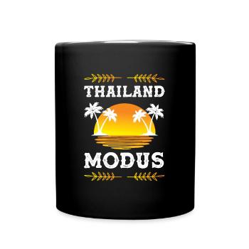 Thailand Modus - Tasse einfarbig - Schwarz - Vorne