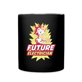 Future Electrician Electrician Electrician Gift - Full Colour Mug - black - Front