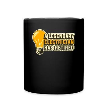 Retired Electrician Electrician Electrician Gift - Full Colour Mug - black - Front