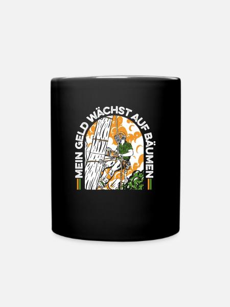 Baumklettern Baumpfleger Arborist Baumkletterer - Tasse einfarbig - Schwarz