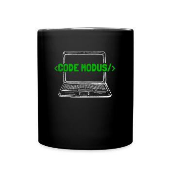 Programmierer Coder Software Entwickler - Tasse einfarbig - Schwarz - Vorne