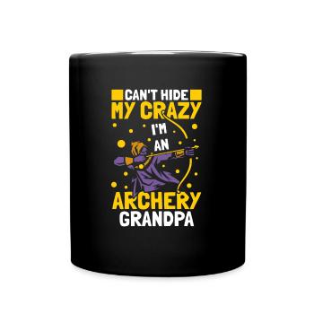 Tir à l’arc Flèche Tir à l’arc Tir à l’arc - Mug uni - noir - Devant