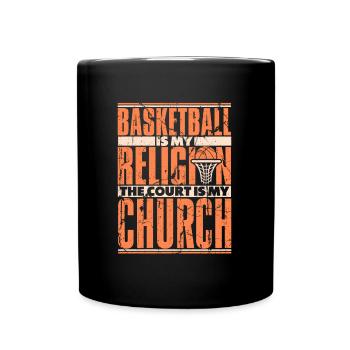 Basketballtrainer Basketball Trainer Coach - Tasse einfarbig - Schwarz - Vorne