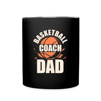 Basketballtrainer Basketball Trainer Coach - Tasse einfarbig - Schwarz - Vorne