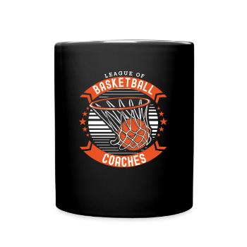 Basketballtrainer Basketball Trainer Coach - Tasse einfarbig - Schwarz - Vorne