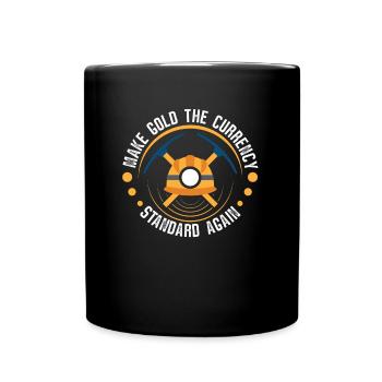 Mine d’or minière - Mug uni - noir - Devant