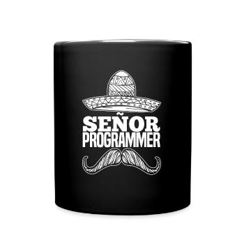 Programmer Coder Software Developer - Full Colour Mug - black - Front