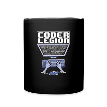 Programmierer Coder Software Entwickler - Tasse einfarbig - Schwarz - Vorne