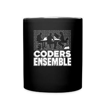 Programmierer Coder Software Entwickler - Tasse einfarbig - Schwarz - Vorne