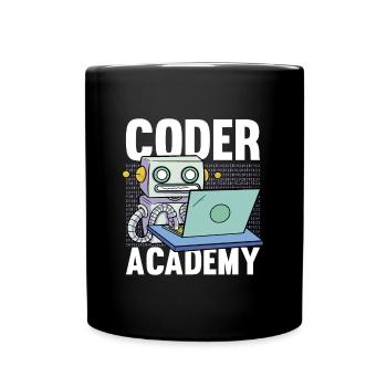Programmierer Coder Software Entwickler - Tasse einfarbig - Schwarz - Vorne