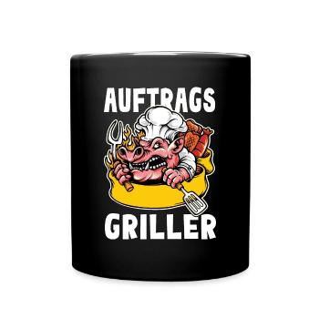Auftragsgriller - Tasse einfarbig - Schwarz - Vorne