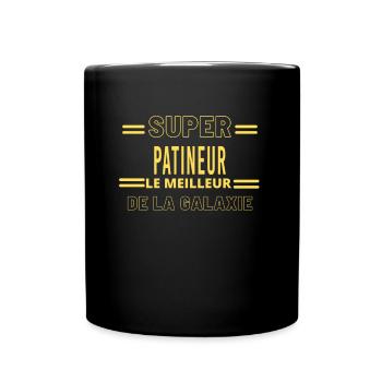 Meilleur de la galaxie PATINEUR - Mug uni - noir - Devant