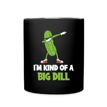 In the Child Of A Big Dill Cucumber Gift - Full Colour Mug - black - Front