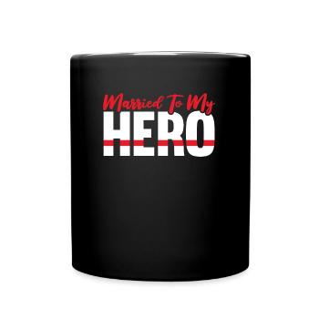 Pompier volontaire Pompier - Mug uni - noir - Devant