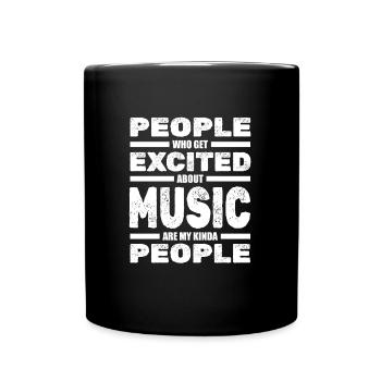 French Horn Hornist - Tasse einfarbig - Schwarz - Vorne