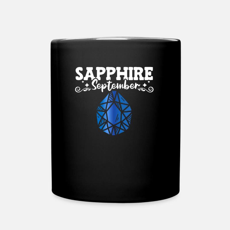 Edelsteine - Tasse einfarbig - Schwarz