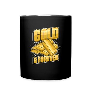 Mine d’or minière - Mug uni - noir - Devant
