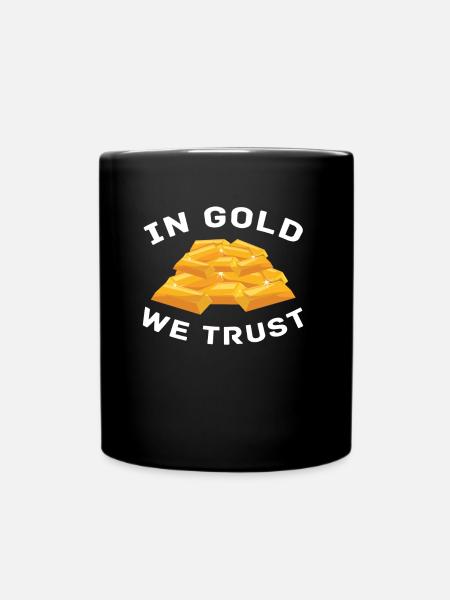 Goldbergbau Goldmine - Tasse einfarbig - Schwarz