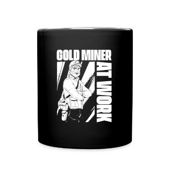 Gold Mining Gold Mine - Full Colour Mug - black - Front