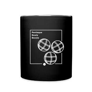 Pentaque Design Streetwear Boule Balls Association - Mug uni - noir - Devant