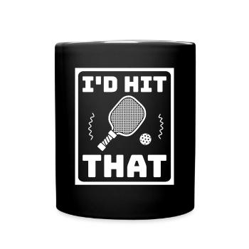 Id Hit Ce Pickleball Pickleball Cadeau - Mug uni - noir - Devant