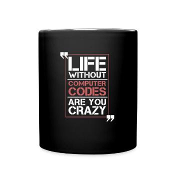 Programmierer Coder Software Entwickler - Tasse einfarbig - Schwarz - Vorne