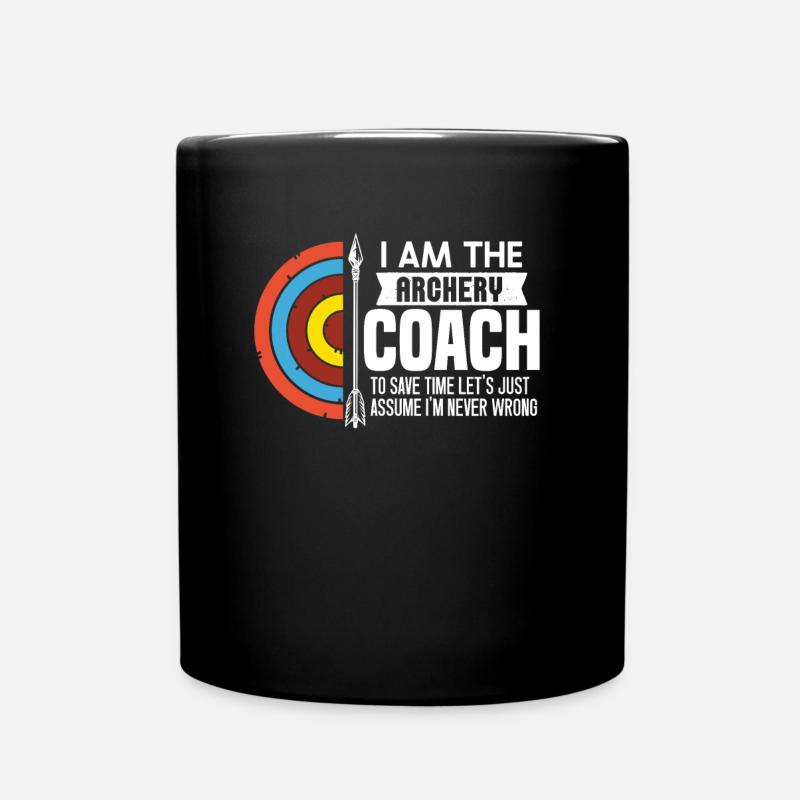 Tir à l’arc Flèche Tir à l’arc Tir à l’arc - Mug uni - noir