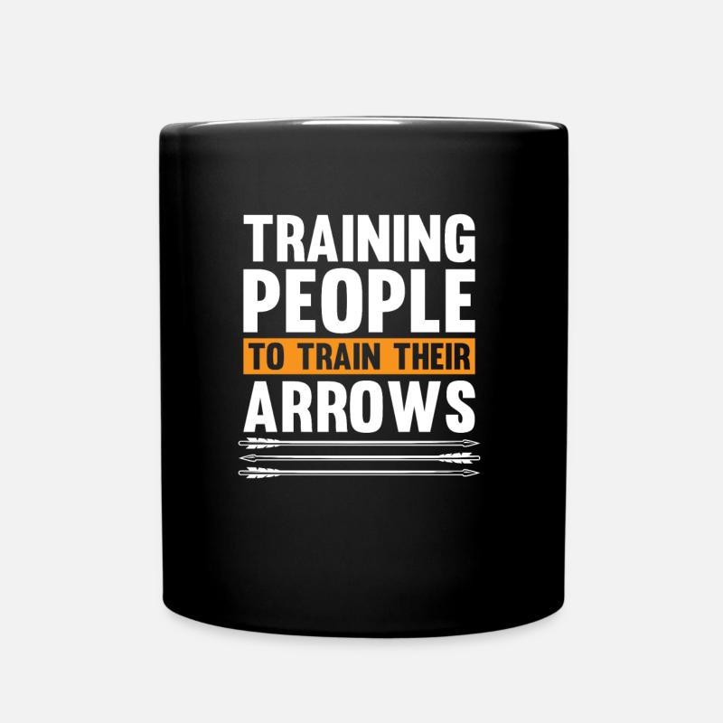 Tir à l’arc Flèche Tir à l’arc Tir à l’arc - Mug uni - noir