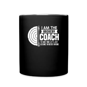 Tir à l’arc Flèche Tir à l’arc Tir à l’arc - Mug uni - noir - Devant