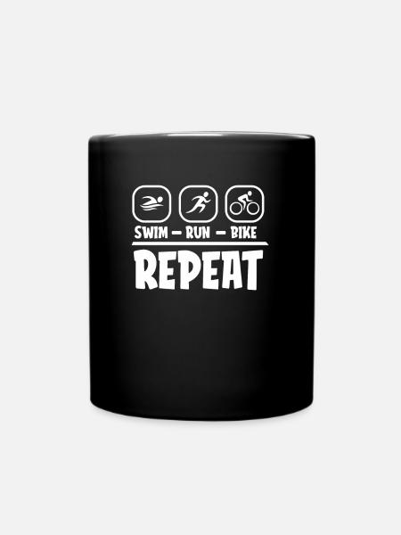 Triathlon - Mug uni - noir
