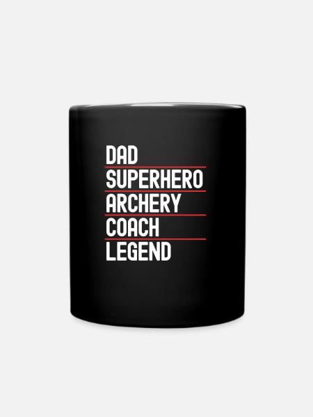 Archer Archery Arrow Archery Archery - Full Colour Mug - black