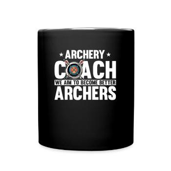 Tir à l’arc Flèche Tir à l’arc Tir à l’arc - Mug uni - noir - Devant