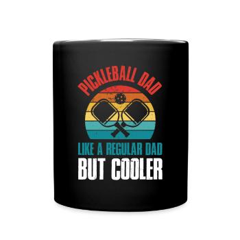 Pickleball Dad Pickleball Geschenk - Tasse einfarbig - Schwarz - Vorne